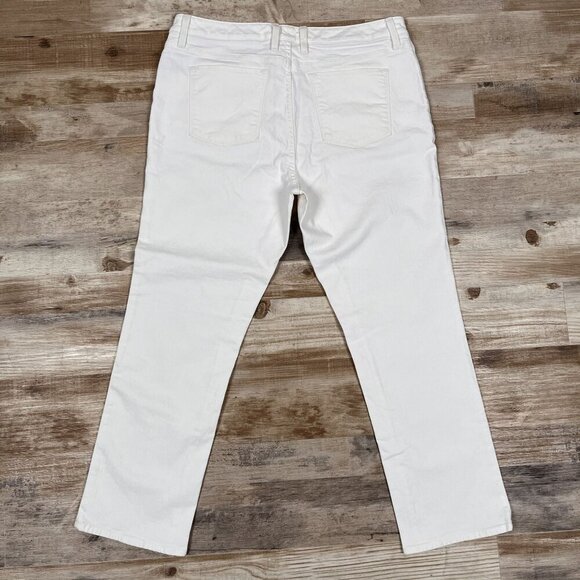 L.L. Bean Favorite Fit White Jeans Size 16P - Picture 2 of 5